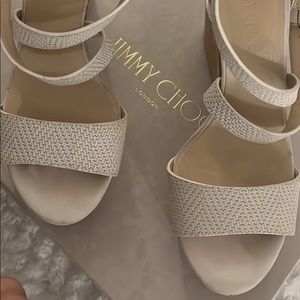 Jimmy Choo wedges size 9 Portia sand